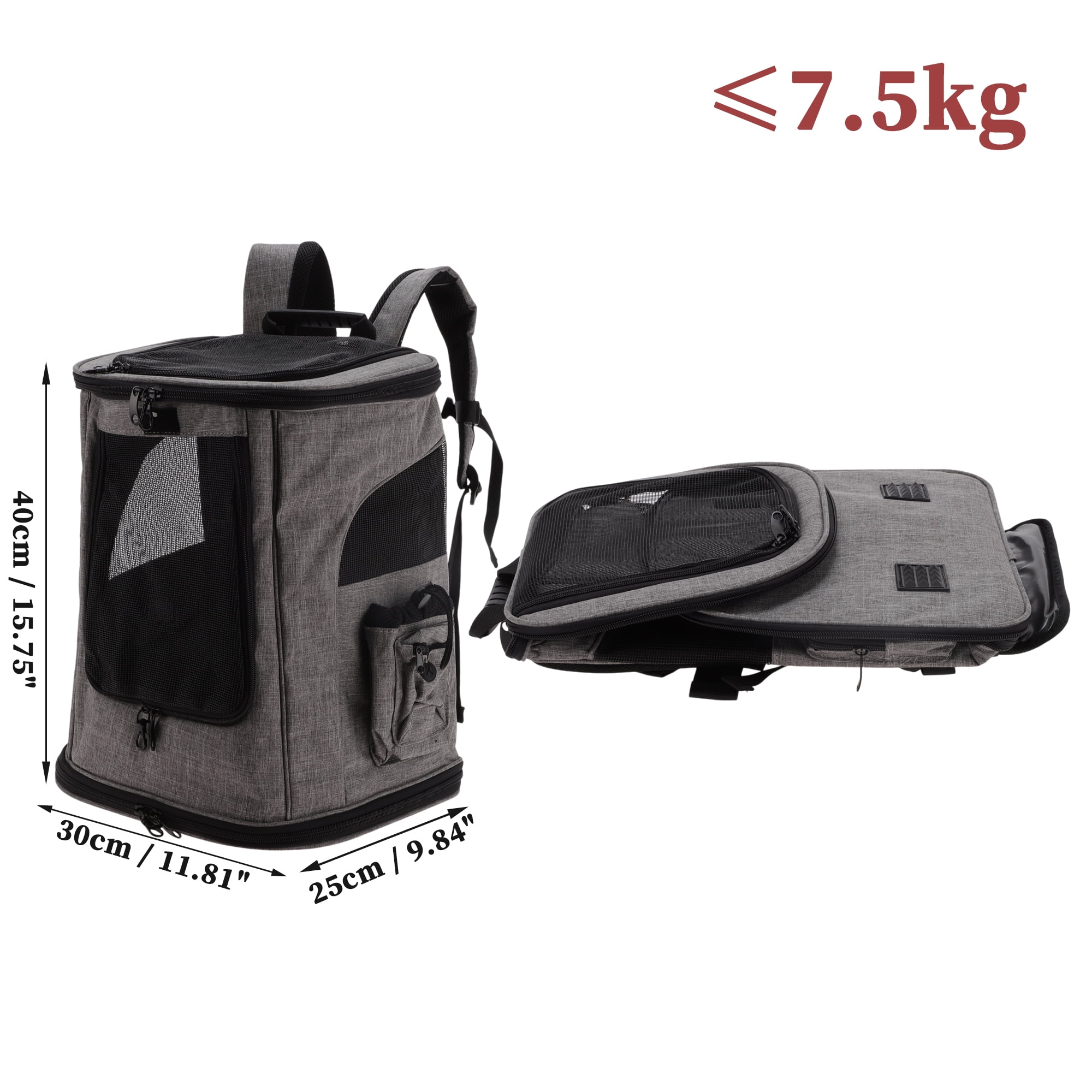 Unique Bargains Pet Carrier Backpack for Cats and Small Dogs Foldable Pet Backpack