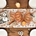 thumbnail image 3 of Sm:)e Polka Dot Orange Pumpkin Fall Table Runner 13x36 Inch,Thanksgiving Home Kitchen Dining Decorations, 3 of 7
