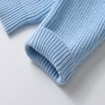 thumbnail image 7 of Kiijoy Toddler Girls Knit Sweater Winter Warm Soft Pullover Solid Casual Crew Neck Sweater, 7 of 7