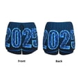 thumbnail image 5 of Lsque 2025 Happy New Year 5 Printed Women's Running Shorts with Liner Pockets,Elastic Quick Dry Workout Athletic Gym Yoga Shorts,Womens High Waist Shorts-XX-Large, 5 of 9