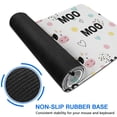 thumbnail image 6 of Long Mouse Pads for Desk,White Cow Moo Pattern Desk Mats on Top Of Desks, Desk Mouse Pad Extra Large with 3mm Non-Slip Base and Stitched Edge for Gaming,Office,Work,Home 31.5"x11.8", 6 of 6