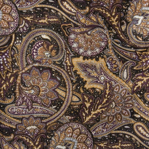 Wyoming Traders Navy/Brown Paisley Wild Rag