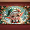 thumbnail image 3 of Colorful Design Christmas Banner Decorative Elf Holiday Theme for Christmas Party Holiday Celebration Indoor Decoration, 3 of 9