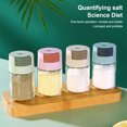 thumbnail image 1 of Bouteille d'Épices Quantitative Antipoussière et Anti-Humidité Poivre Sucre Rangement Intérieur Pot d'Assaisonnement Rond Contenant en Verre Accessoires Rose, 1 of 9