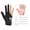 Red, variant on BIMZUC Left Hand 3 Fingers Pool Cue Glove Billiard Accessories Snooker Spandex Glove, Black, S-M (9.84 inches / 25 cm)