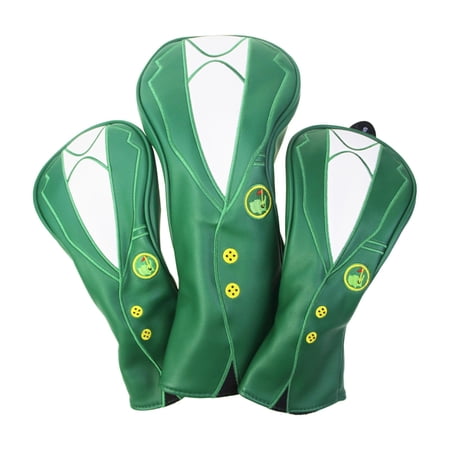 3x/4x Waterproof Golf Wood Headcover PU Leather  UT Drivers Clubs Head 1 3 5
