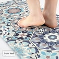 thumbnail image 3 of Anti Fatigue Kitchen Mat Set of 2 Blue Cushioned Kitchen Rugs Comfort Floor Mat Waterproof Non Slip Kitchen Carpet Rug Runner for Sink Laundry 17"x48"+17"x28", 3 of 6