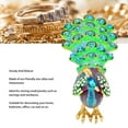 thumbnail image 3 of Enamel Peacock Trinket Box, Zinc Alloy and Rhinestone Enamel Trinket Box Compact Fine Workmanship Hand Painted Elegant Space Saving  for Bedroom, 3 of 7