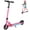 Pink-150W-3.75Miles, variant on NANROBOT Electric Scooter for Kid 8-12 120W Motor 3.75 Miles 8MPH Kick Scooter for Boy Girl Foldable Lightweight Adjustable Height 132 Lbs Load