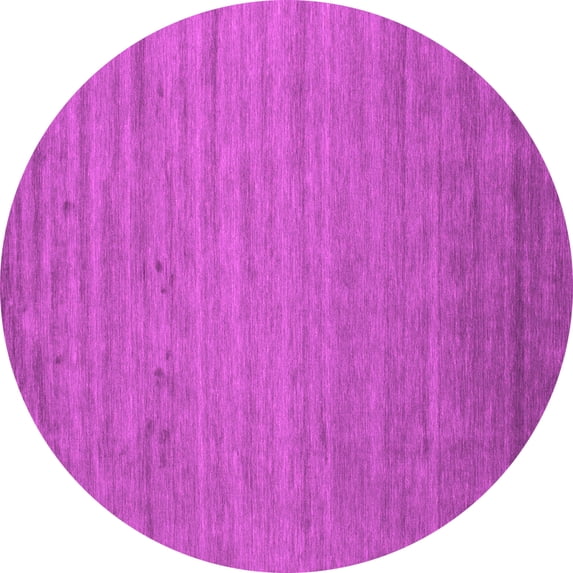Ahgly Company Indoor Round Abstract Pink Contemporary Area Rugs, 5' Round