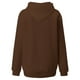 thumbnail image 4 of Gibobby Sudaderas con cremallera Navidad Mujer Casual Y 2 K Impreso Cuello Rojoondo Sudadera Suelta Sudadera Con Capucha Manga Larga Sudadera Blusa (Café, XL), 4 of 5