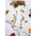 thumbnail image 2 of Blue Box Boutique Inc Gold Plated Skeleton Dangle Halloween Earrings for Women, Teens, 2 of 4
