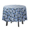 thumbnail image 1 of Vargottam Indoor/OutdoorRoundTablecloth 58 InchRoundTablecloth Waterproof PatioTableCloths- Spring/SummerTableCovers for Backyard CircularTable/BBQs/Picnic -Blue, 1 of 8