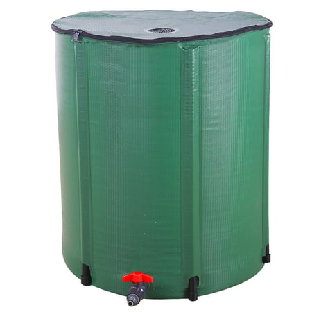 Zimtown 66 Gallon Portable Rain Barrel Farms Water Storage Saver for