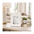 thumbnail image 3 of Modern Marble Decorative Picture Frame for Tabletop Accent - Elegant Glam Rectangular Frames for Pictures - Photo Frame for Wall Display on Shelves, Mantels or Console  Tables - 10", White, 3 of 12
