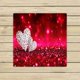 thumbnail image 1 of ABPHQTO Dos corazones de mimbre, toallas con purpurina roja brillante, toalla de spa de mano de viaje para piscina de baño de playa 33x33 cm, 1 of 1