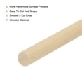 thumbnail image 3 of 100Pcs Round Wood Sticks 1/7x6" Dowel Rod Unfinished Hardwood Stick Craft for DIY Crafts, 3 of 6