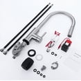 thumbnail image 6 of Kitchen Faucet Sink with Pull Out Sprayer Touch Sensor Brushed Nickel Tap for Bathroom Kitchen Sink, 6 of 11