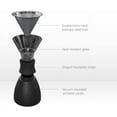 thumbnail image 4 of Insulated Pour Over Coffee Maker 32 oz Double-Wall Vacuum Stainless-Steel Filter Burgundy, 4 of 7