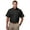 Black, variant on BlueGeneration Mens Short Sleeve Teflon Twill - Red Large Solid