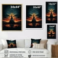 thumbnail image 4 of Designart "Grey Journey Of The Tribes Native Tipi " Cityscapes Floater Framed Wall Art Living Room, 4 of 7