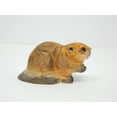 thumbnail image 2 of Beaver Wood Figurine - Dam Forest Castor Woodland Critter Miniature Small Animal Toy Handmade Carved Home Decor Folk Ornament Minifigure, 2 of 6