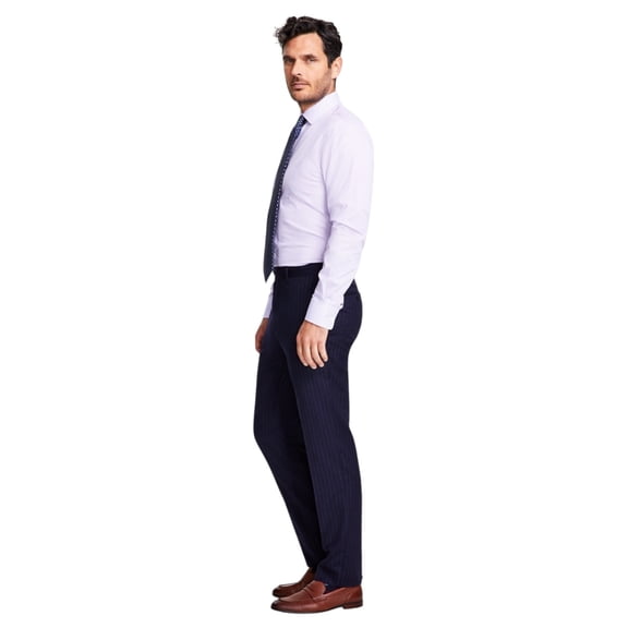 Tallia Mens Slim Fit Wool Blend Dress Suit Pants Blue 30 x 30