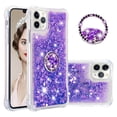 thumbnail image 1 of Funda para iPhone 11 PRO MAX con Brillo Líquido Flotante, Purpurina, Parachoques y Anillo Giratorio Soporte, 1 of 5