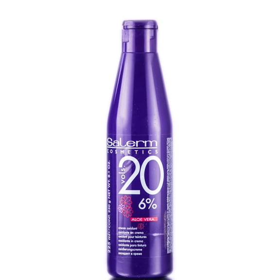 8.1 oz , Salerm Aloe Cream Developer 20 Volume Hair Scalp, Pack of 2 w/ SLEEK Teasing Comb