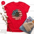 thumbnail image 3 of America Sunflower Shirt, USA Flag Flower T Shirt, Gift For American, 4th Of July Flag Graphic T-Shirt, Freedom TShirt, Independence Shirt, 3 of 4