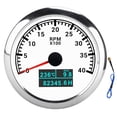 thumbnail image 1 of RPM Tacho Meter, Pointer Tachometer Multifunction Water Temp  For Car For Marine For Boat White,Black, 1 of 8