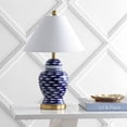 thumbnail image 6 of JONATHAN Y School of Fish 22" Ginger Jar Ceramic/Metal LED Table Lamp, Navy, JYL6209A, 6 of 8