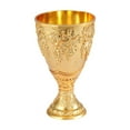 thumbnail image 1 of Copa medieval vintage, vaso para beber, suministros para fiestas, grabado, antigüedades, cumpleaños Oro, 1 of 9