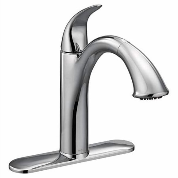 Moen 7545C Camerist One-Handle Pullout Kitchen Faucet Featuring Power Clean and Reflex, Chrome