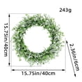 thumbnail image 3 of Spring Wreaths for Front Door, InsCrazy Spring Simulation Plant Flower Wreath Holiday Decoration Flower Wreath, 3 of 6