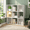 White, variant on Roomisland 6 Tier Bookshelf, Modern Tall Open Display Bookcase with Reinforced Back & Anti-Tip Kit, Heavy Duty Wood Book Shelves for Home Office Living Room