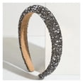 thumbnail image 6 of Glamorous Beaded Hairband Bling Crystal Pearl Baroque Headband Wide Cross Headband Sparkly Gorgeous Women Hair Accessories, 6 of 7