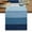 Blue, variant on Purple Ombre Table Runner, Farmhouse Vintage Wooden Striped Washable Cotton Linen Table Runners 36 Inches Long, Dresser Scarf Runner for Nightstand/End Tables/Round Tables 13''x36''