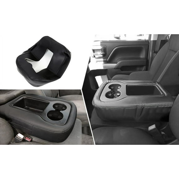 Kojem Center Console Lid Seat Armrest Cover for 2007-2013 Silverado Tahoe Sierra Leather