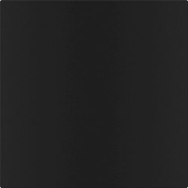 uDecor DuraClean Smooth Black 2x2 Vinyl Ceiling Tile - Box of 10 - Washable, Fire-Rated, PVC