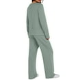 thumbnail image 6 of Women's Two Piece Oversized Loose Crewneck Outfits Pullover & Drawstring Pants Sweatsuits Lounge Sets Women Hoodless Sweatsuits Set Sweatpants Long Sleeve Sweatshirt Matching Tracksuit Sets, 6 of 8
