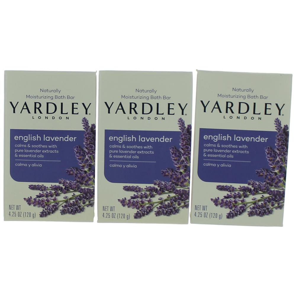 Yardley English Lavender by Yardley of London, 3 x 4.25 oz Soap for Women