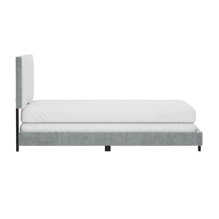 Queen of Allendale さま専用 Reece Channel Stitched Upholstered Queen Bed, Platinum, by