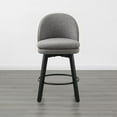 thumbnail image 3 of CHITA Upholstered Swivel Counter Height Bar Stools, 3 of 9