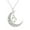 B, variant on Jewelry VerPetridure Hollow Spiral Moon Luminous Pendant Whirlwind Luminous Bead Necklace