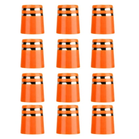 12x Durable Golf Iron Ferrules Size .370 Cover Taper Tip Adapter for Taper Tip Orange