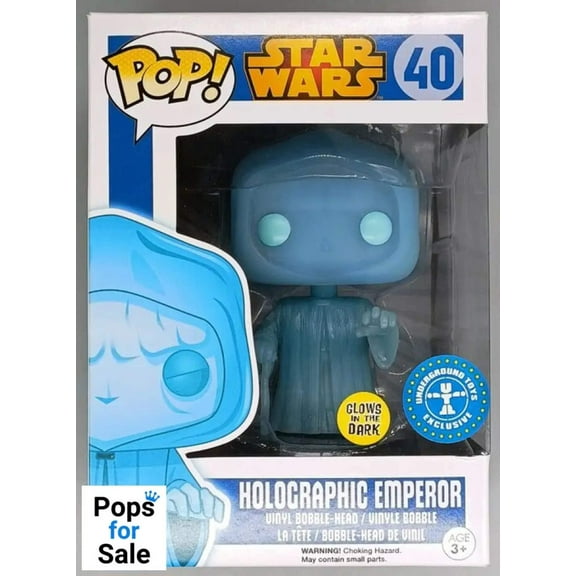 40 Holographic Emperor - Glow - Star Wars Funko POP