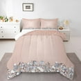 thumbnail image 2 of Feelyou Chic Princess Fashion Full Size Comforter Sets, Glitter Sequin Print Bedding Comforter Set, Teen Adult Girl Female Bedding Sets, Ultra Soft Home Decor, 3-Piece, 2 of 8