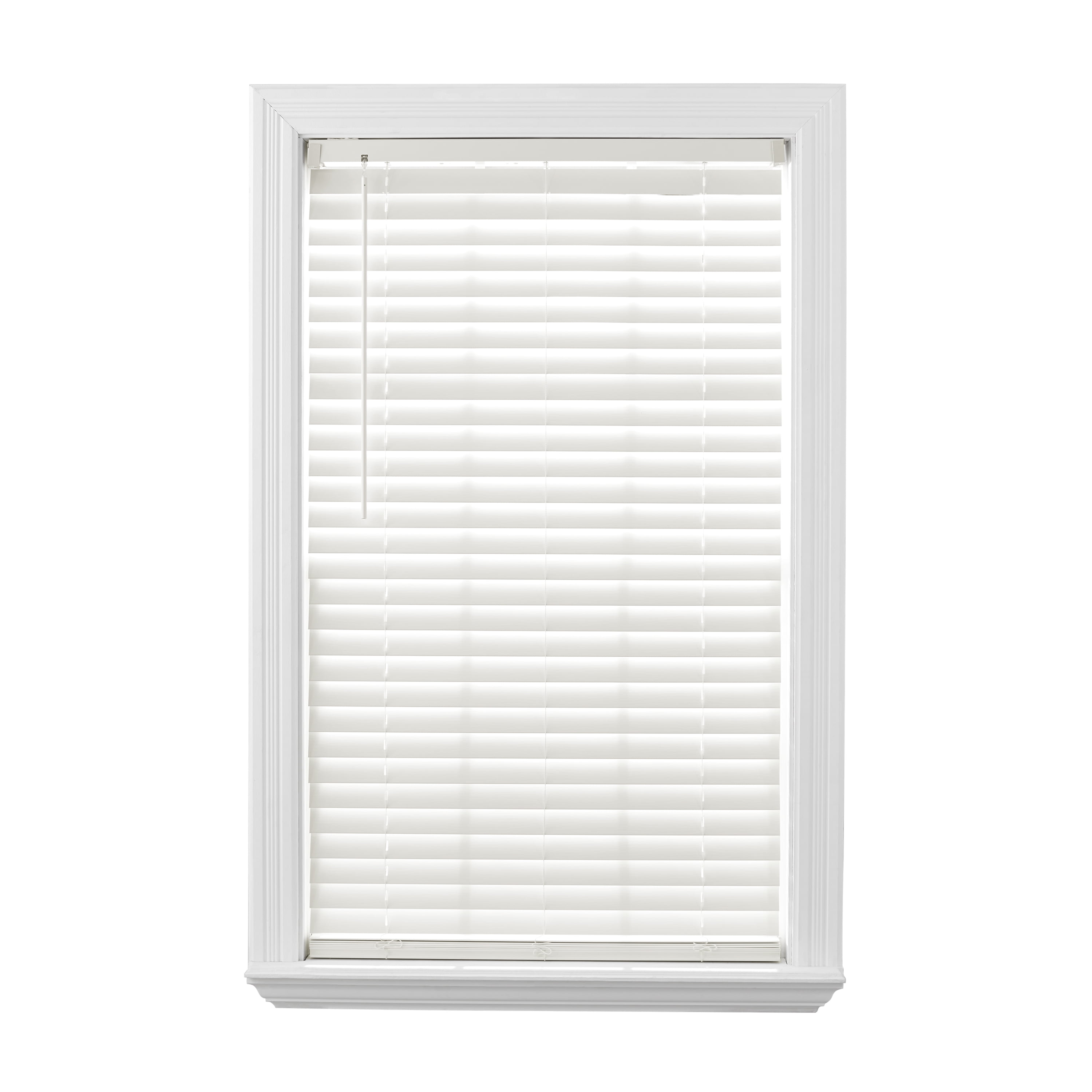 White Better Homes & Gardens 2" Faux Wood Cordless Blinds 