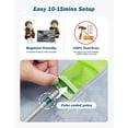 thumbnail image 6 of JOYTUTUS Portable Pickup Truck Tent, Waterproof PU2000mm Double Layer for 2 Person with Rainfly, 5.5'-5.8'  - Green, 6 of 10